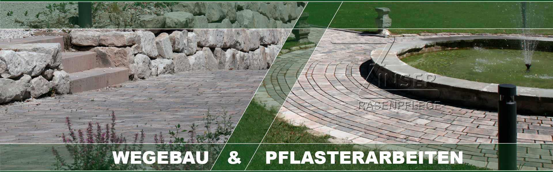 Wegebau & Pflasterarbeiten Zinser Rasenpflege Wege Pflaster